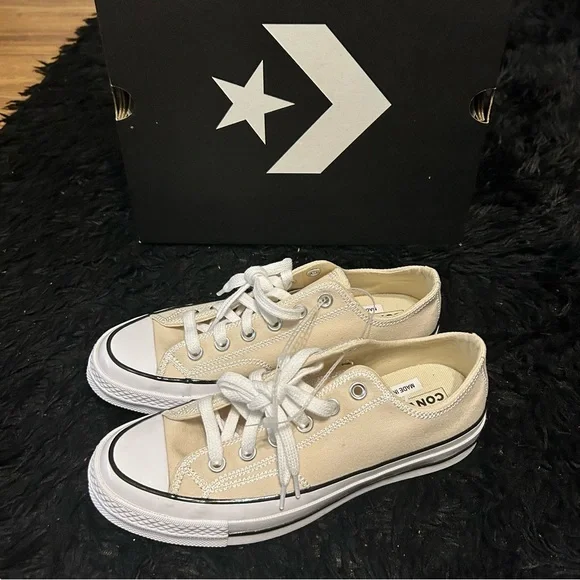 CONVERSE Chuck 70 canvas lace up low top shoes sneakers women’s 8.5 new - Picture 2 of 7
